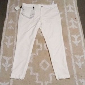 Zara white super skinny four stretch pants